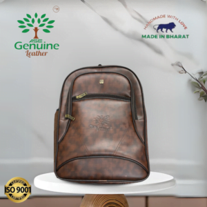 AseGenuineLeather Backpack Dark brown colour Bag
